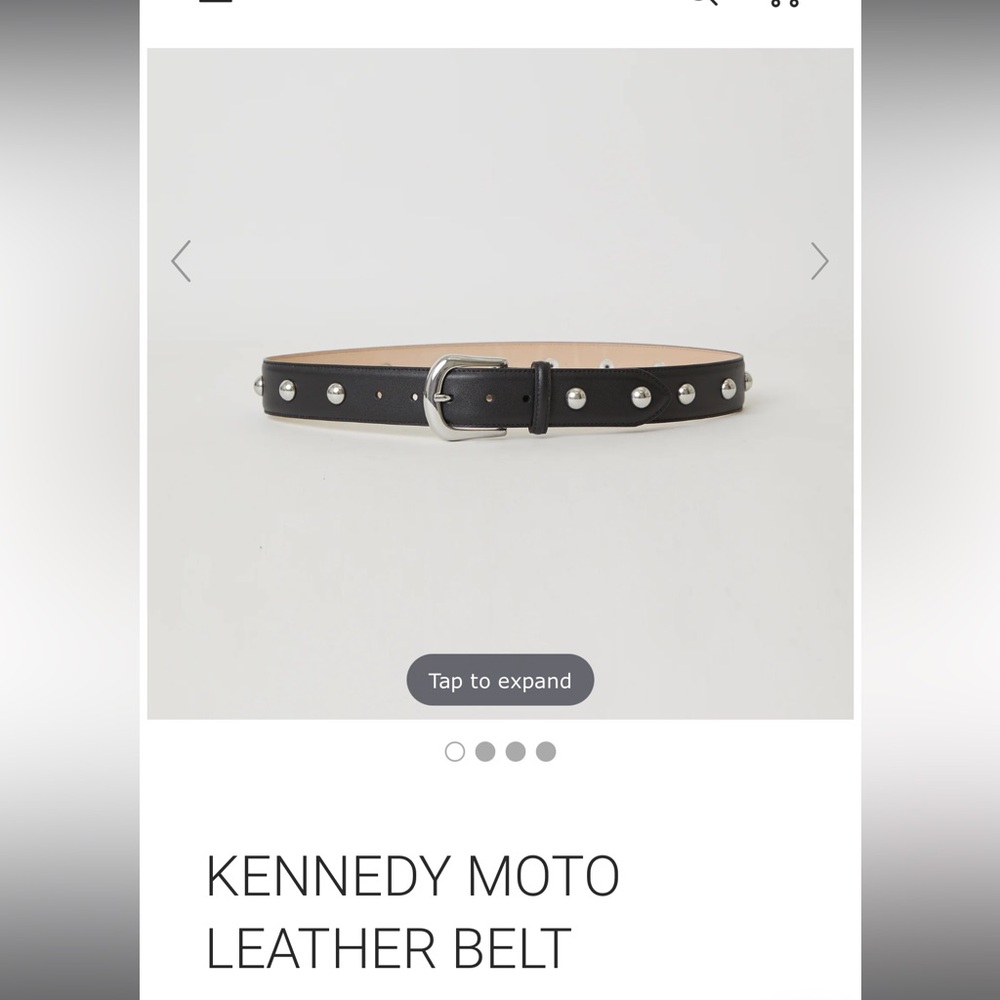B Low the Belt Kennedy Moto Leather belt